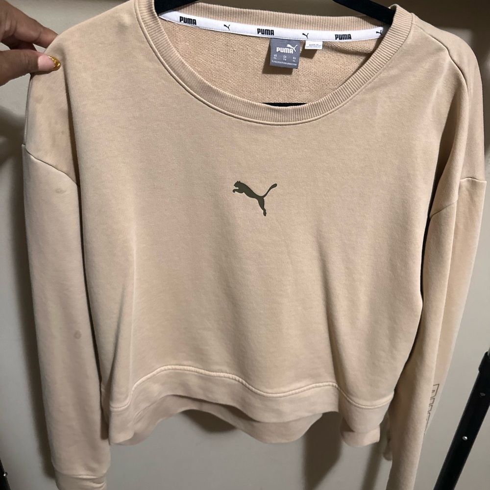 Puma Tan Crewneck Top